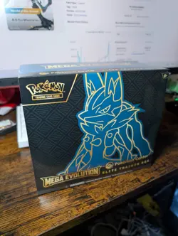 Pokemon TCG Mega Evolutions Lucario Pokemon Center ETB Elite Trainer Box - Image 1