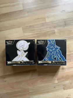 Pokemon Center Elite Trainer Box Mega Evolutions Lucario & Gardevoir ETB Pair - Image 1