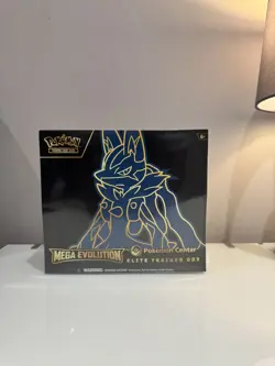 Pokemon Center TCG: Mega Evolutions Lucario Elite Trainer Box (ETB) - SEALED - Image 1