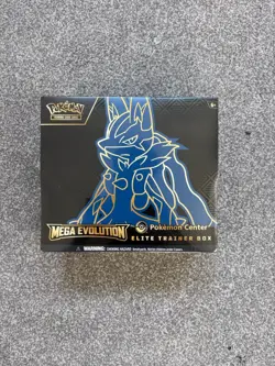Pokemon Center TCG: Mega Evolutions Lucario Elite Trainer Box (ETB) - SEALED - Image 1
