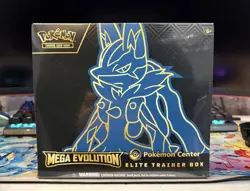 Pokemon Center TCG: Mega Evolutions Lucario Elite Trainer Box (ETB) - SEALED - Image 1