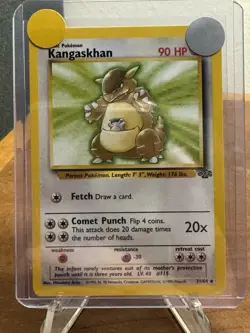 1999 Pokemon TCG Pokemon Kangaskhan 21/64 Pokemon Jungle Unlimited Rare NM WOTC - Image 1