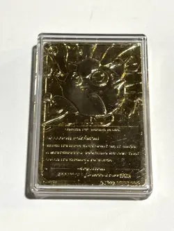 1999 Burger King BK Pokemon 23K Gold Plated Trading Card JigglyPuff - Image 3