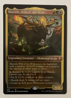 Marath, Will of the Wild Etched Foil - Mythic Commander Legends United MTG Magic - Image 1