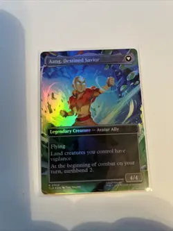 MTG: Aang, At The Crossroads Borderless Foil NM Avatar The Last Airbender - Image 2
