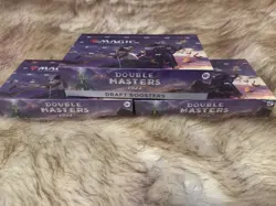 THREE Magic the Gathering MtG DOUBLE MASTERS 2022 Draft Booster Box SEALED - Image 2