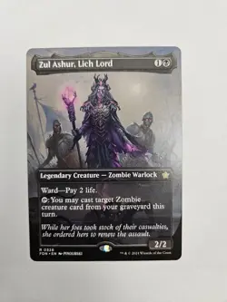 Magic The Gathering MTG Zul Ashur, Lich Lord Borderless Foundations Reg #0326 - Image 1