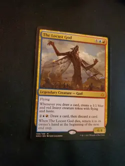 The Locust God NM Hour of Devastation Regular MTG Magic The Gathering - Image 2