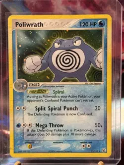 Poliwrath 11/112 EX FireRed & LeafGreen Holo Rare Pokemon Card TCG Holographic - Image 1