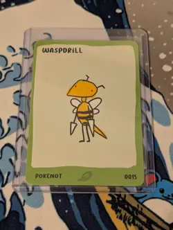 Pokenots 151 Waspdrill Beedrill 0015 Dysfunctional Passholders NM Card Pokemon - Image 1