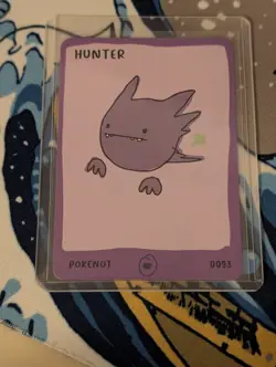 Hunter 0093 Haunter Dysfunctional Passholder Pokenots 151 Card Pokemon NM Parody - Image 3