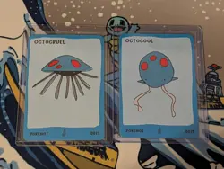 Pokenots 151 Octocool 0072 and Octocruel 0073 Dysfunctional Passholders NM Cards - Image 3