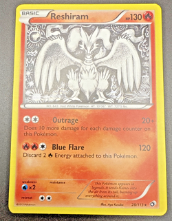 Pokemon Card TCG - Reshiram 28/113 - Holo Rare - B&W Legendary Treasures - Image 1