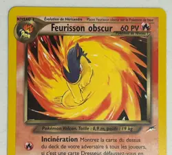 Pokemon Card - Dark Quilava Neo Destiny 39/105 Feurisson Obscur French NM Rare - Image 3