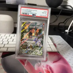 Pokemon TCG Charmander 044 Obsidian Flames ETB PSA 8 NM-MT - Image 1