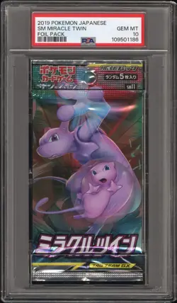 ✨Miracle Twin Booster Pack 2019 Pokemon Japanese PSA 10 Mew Mewtwo - Image 1