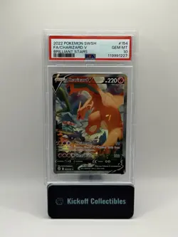 Charizard V 154/172 Alt Art Pokemon Brilliant Stars PSA 10 GEM MT - Image 1