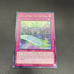 YuGiOh Dark Contract with the Witch CR09-AE029 Secret Asian English A - Image 1