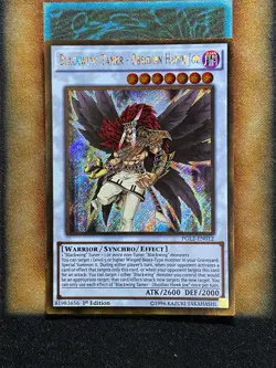Yugioh Blackwing Tamer - Obsidian Hawk Joe PGL2-EN012 Gold Secret Rare 1st Ed NM - Image 1