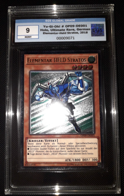 Yu-Gi-Oh! Elementar-HELD Stratos, OP09-DE001, Ultimate Rare, Deutsch, Mint - Image 1