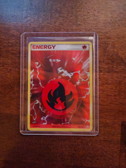 2006 Pokemon EX Holon Phantoms Fire Energy Holo 106/110 Rare LP - Image 1