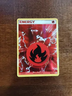 2006 Pokemon EX Holon Phantoms Fire Energy Holo 106/110 Rare LP - Image 3