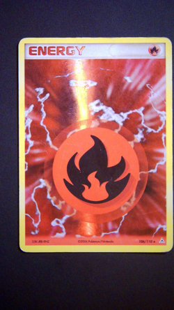 Pokemon Fire Energy 106/110 Reverse Holo Holon Phantoms Card - Image 1