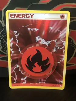 Fire Energy 106/110 Holo Rare EX Holon Phantoms Pokemon Card - NM 2006 Low Pop - Image 1