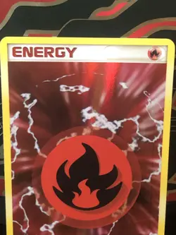 Fire Energy 106/110 Holo Rare EX Holon Phantoms Pokemon Card - NM 2006 Low Pop - Image 2