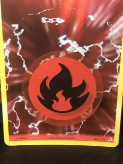 Fire Energy 106/110 Holo Rare EX Holon Phantoms Pokemon Card - NM 2006 Low Pop - Image 3
