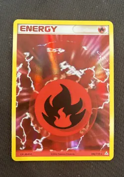 2006 Pokemon EX Holon Phantoms Fire Energy Holo #106/110 - Image 1