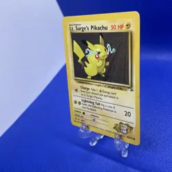 Pokemon TCG Lt. Surge's Pikachu Gym Heroes 81/132 Unlimited Common #2 NM - Image 3