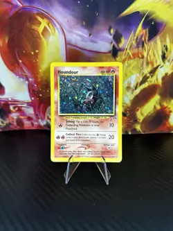 Pokemon TCG Houndour Neo Discovery Holo Rare Card 5/75 LP - Image 1