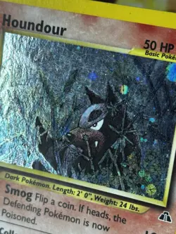 Pokemon TCG Houndour Neo Discovery Holo Rare Card 5/75 LP - Image 4
