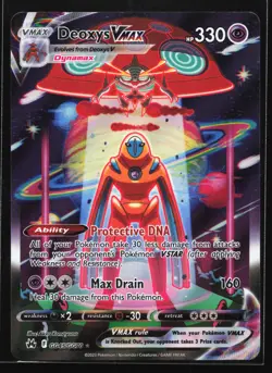 Deoxys VMAX GG45/GG70 Crown Zenith: Galarian Gallery Ultra Rare Pokemon Card - Image 1