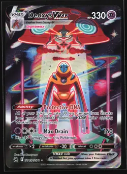 Deoxys VMAX GG45/GG70 Crown Zenith: Galarian Gallery Ultra Rare Pokemon Card - Image 1