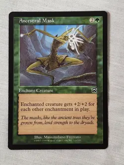NM Ancestral Mask Mercadian Masques Mtg Magic the Gathering - Image 1