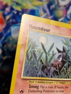 Houndour 24/75 Neo Discovery Non-Holo Rare Pokemon Card WOTC HP - Image 2
