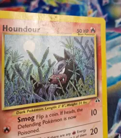 Houndour 24/75 Neo Discovery Non-Holo Rare Pokemon Card WOTC HP - Image 3