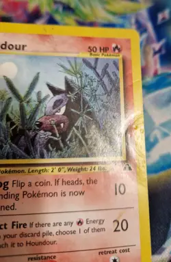 Houndour 24/75 Neo Discovery Non-Holo Rare Pokemon Card WOTC HP - Image 4