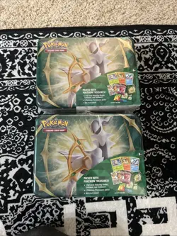 Pokemon Arceus Collectors Chest Lunchbox Tin Spring 2022 Edition Sealed LOT OF 2 - Image 1