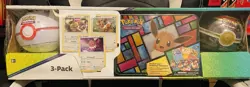Pokemon Costco Collector 3-Pack: Eevee Treasure Chest + 2 Poke Ball Tins SEALED - Image 1