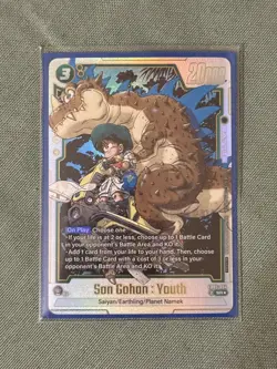 Dragon Ball Card Fusion World Son Gohan SR PROMO set Ultimate Battle - Image 1