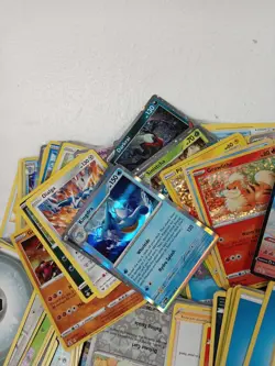 Large Bundle of Mixed Pokemon Cards with Tin - Holographics Included - Image 2