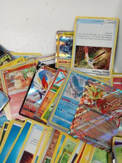 Large Bundle of Mixed Pokemon Cards with Tin - Holographics Included - Image 3