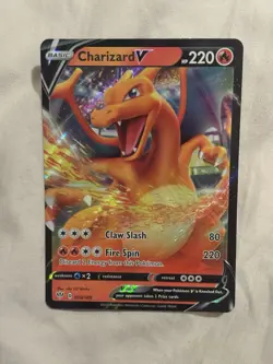 Charizard V 019/189 Sword & Shield Darkness Ablaze Holo Ultra Rare Pokemon Card - Image 3