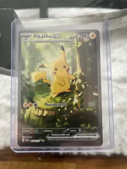 Pokemon Pikachu EX Holo Rare Card 276/217 200HP 120 Thunderbolt Basic English - Image 1