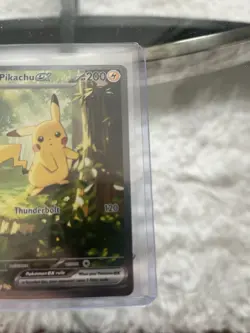 Pokemon Pikachu EX Holo Rare Card 276/217 200HP 120 Thunderbolt Basic English - Image 2