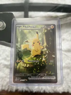 Pokemon Pikachu EX Holo Rare Card 276/217 200HP 120 Thunderbolt Basic English - Image 4