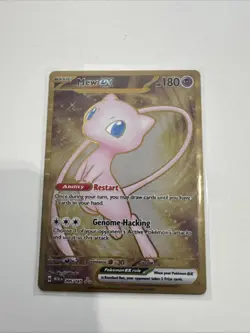 2023 Mew EX 205/165 Scarlet & Violet 151 Metal Full Art Pokemon Card - Image 1